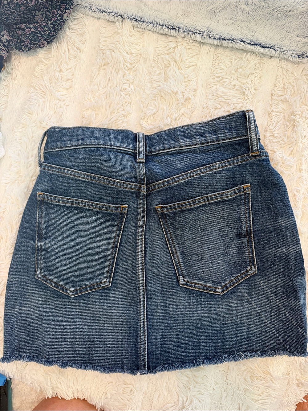 Lucky Brand Dark Blue Denim Mini Skirt